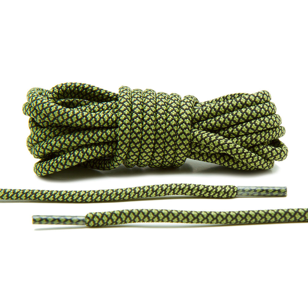 Olive/Black – Rope Laces